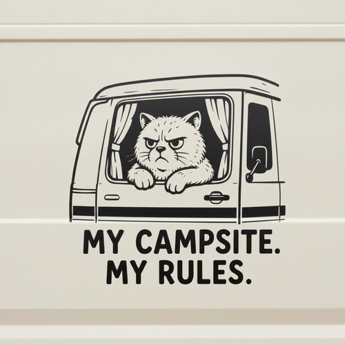Adesivo campsite rules - adesivo, my
