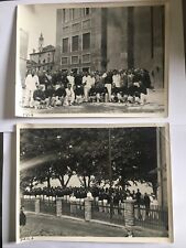 Pavia fascismo 2 fotografie Chiolini-Turconi gruppi in divisa fascista cm. 24x18