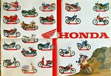 CATALOGO HONDA 1991 DOMINATOR AFRICA TWIN CN 250 CBR VFR 1000 transalp nsr 125 -