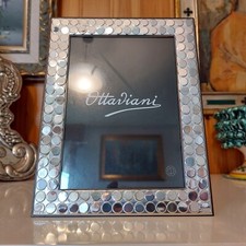 Cornice Portafoto in Argento OTTAVIANI Linea PAILLETTES x foto cm 13x18 - Nuova