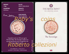 SOVEREIGN GOLD 1 STERLINA ORO 2022 FDC GIUBILEO INGHILTERRA BLISTER ROYAL MINT