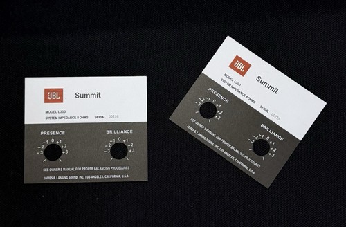 Distintivi jbl 300 summit - distintivi,