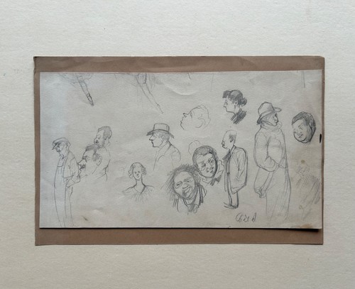 Disegno schizzo teste persone - teste,