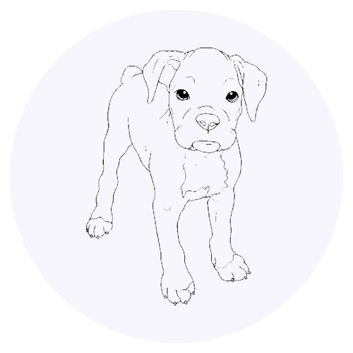 Adesivi cute boxer puppy - 24, puppy'