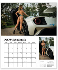 CALENDARIO PIN UP 2026 HOT GIRLS & COOL RIDES Muscle Classic Exotic Cars USA