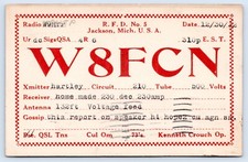 Scheda radio qsl ham - radio,