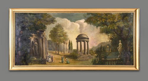 Quadro antico paesaggio grand - antico,