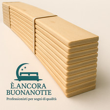 10 LISTELLI CURVATI IN LEGNO FAGGIO  multistrato ricambio doghe 5,3 x 89 x 0,8