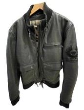 Belstaff Black Leather Pure Motorcycle Jacket North Circular Road Size M