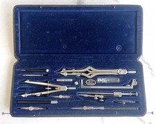 Compasso LOTTER Parallel Made in Germany Drawing Drafting Set Tool - RARO ! '50