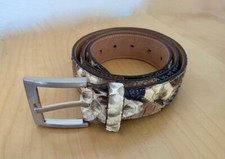 CINTURA VERO PITONE- 105 CM.+ fibbia 5 cm.