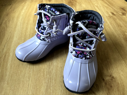 Lightly used sperry boots kids - lightly,