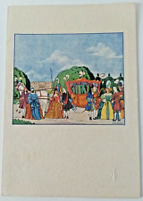 Piroscafo Conte Verde Menu Crociera Levante Estate 1932 serigrafia di Max Ninon