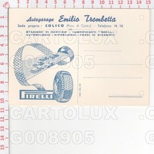 G8905 LECCO COLICO GARAGE TROMBETTA SHELL PIRELLI GOMME VIDEO 1949