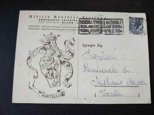 Cartolina ufficio araldico - cartolina,