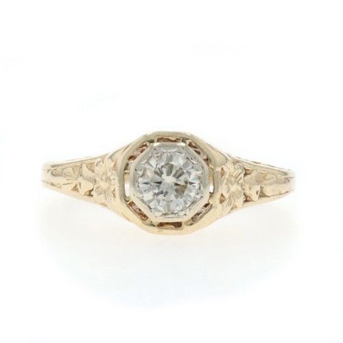 Oro giallo diamante vintage - oro,