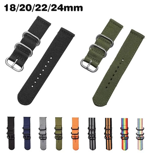 Cinturino nylon 18mm 20mm 22mm - cinturino,
