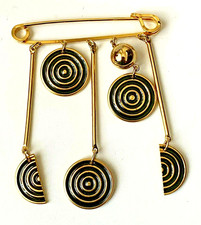 Grande BROCHE vintage Doré
