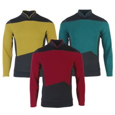 Costume For The Next Generation Picard Red Uniformi TNG Riker Data Oro Blu Top