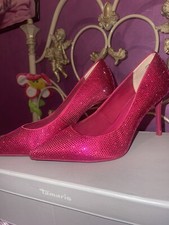 tacchi fucsia brillantati