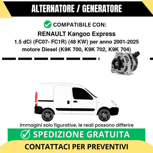Alternatore renault kangoo - alternatore,