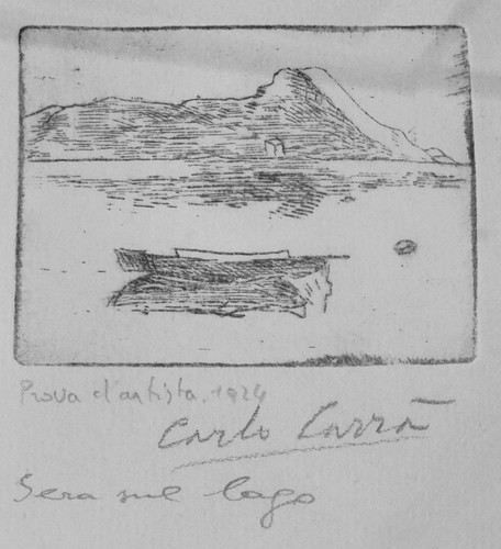Carlo carra sera sul lago - sera,