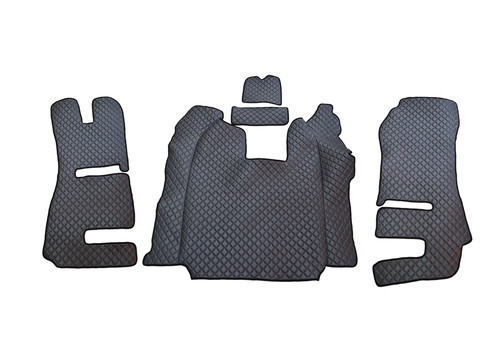 Tappetini grigi eco pelle