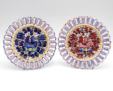2 piatti vintage in maiolica