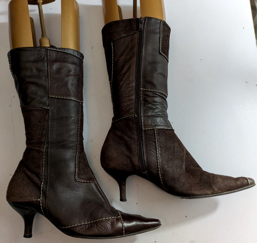 Stivali vintage pelle marrone