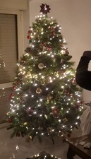 Albero di NATALE 210 cm. completo di palle.