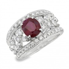 Anello Rubino ct 2,51 Diamanti