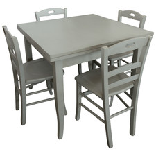 TAVOLO A LIBRO IN LEGNO GRIGIO