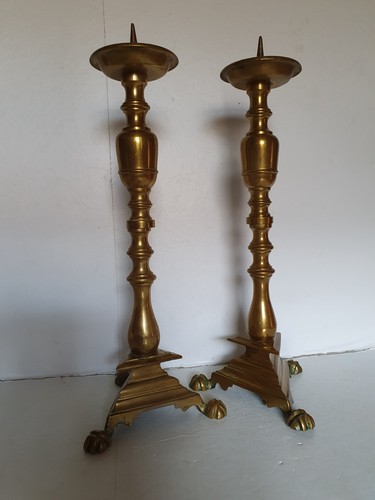 Antica coppia candelieri in - antica,