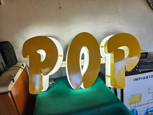 Insegna pop luminosa vintage - pop,