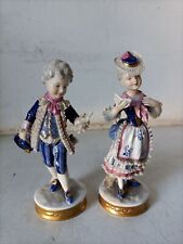 COPPIA STATUINE IN CERAMICA UNTER WEISS BACH - GERMANY