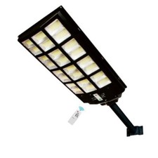 FARO LAMPIONE STRADALE PANNELLO SOLARE PALO TELECOMANDO SENSORE MOVIMENTO 1200W