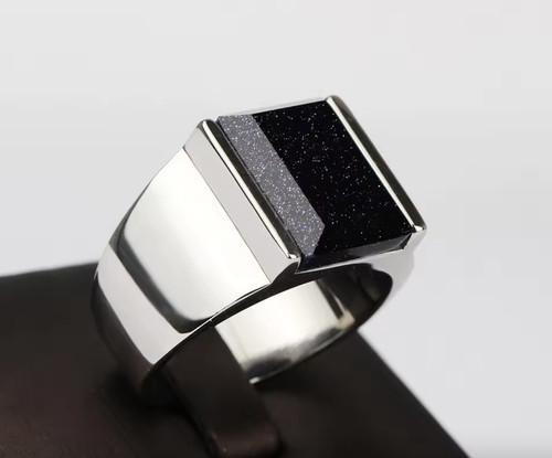 Anello uomo acciaio - acciaio, inox