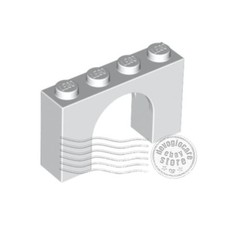 Lego 6182 arco 1x4x2 - 6182, bianco