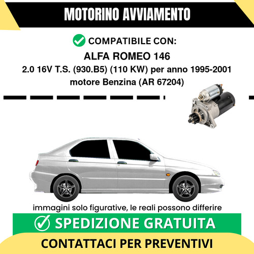 Motorino avviamento alfa romeo - motorino,