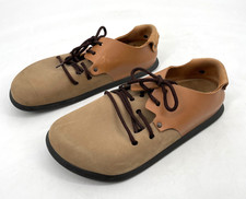 Scarpa Birkenstock uomo 9/42 Montana marrone naturale pelle oliata stringata beige nuda