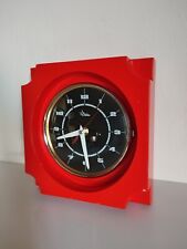 orologio da parete in legno vintage anni '70