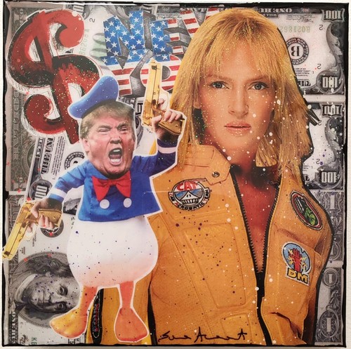 Quadro pop art donald - art,