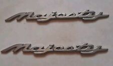 Yamaha Coppia Emblemi Scritta Rialzata Scooter Majesty Argentate