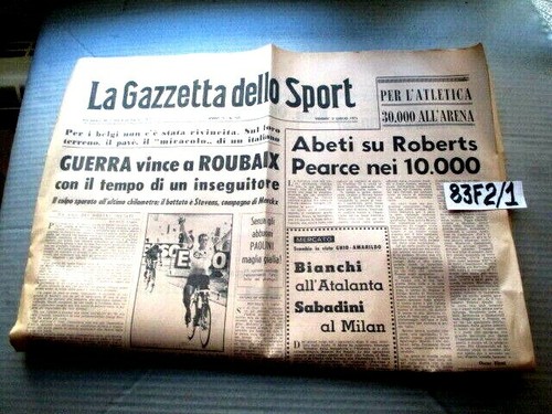 Gazzetta dello sport 1971 - gazzetta,