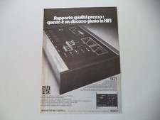 advertising Pubblicità 1976 MAGNETOFONI CASTELLI 921 