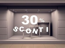 ADESIVO VETRINE SCONTI SALDI
