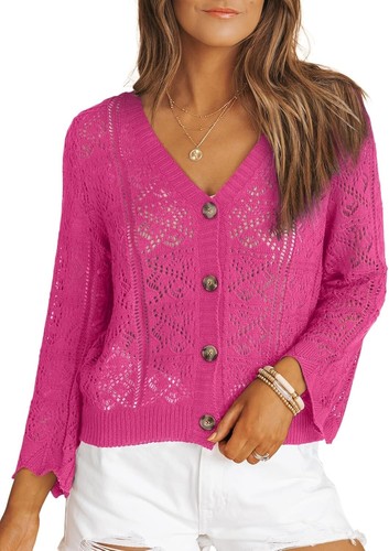 Cardigan donna bottoni - 4,