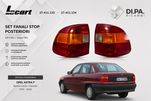 Set fanali stop opel - set, dx+sx