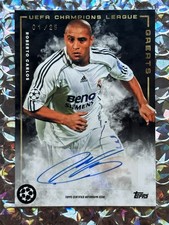 Topps Mourinho Platinum Set Brazil Real Madrid Roberto Carlos Auto Signature /25