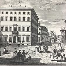 JOSEPH ZOCCHI PITTORE 1730 BIANCO E NERO  FIRENZE PALAZZO MARCHI STROZZI